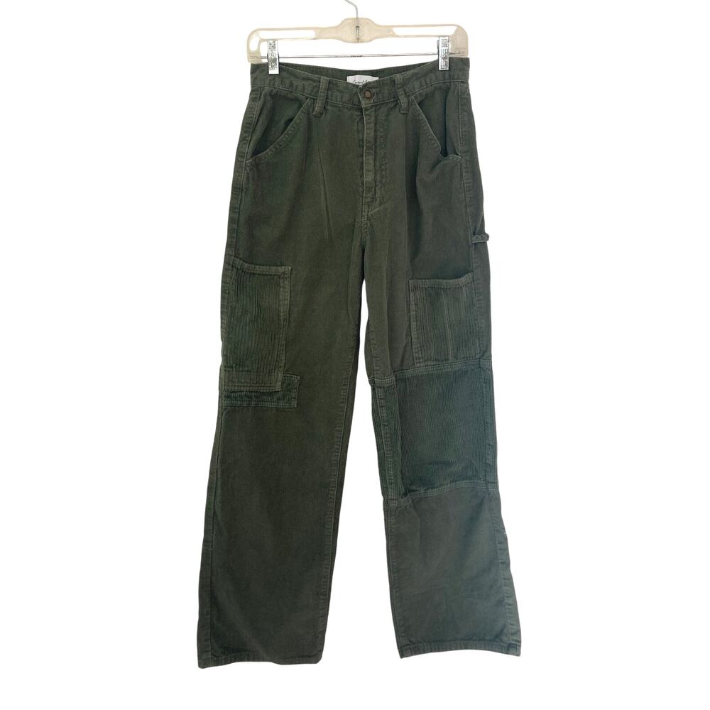 Angel Kiss Corduroy Gritty Boho Granola Girl Cottage Gorpcore Wide Leg Pants 28